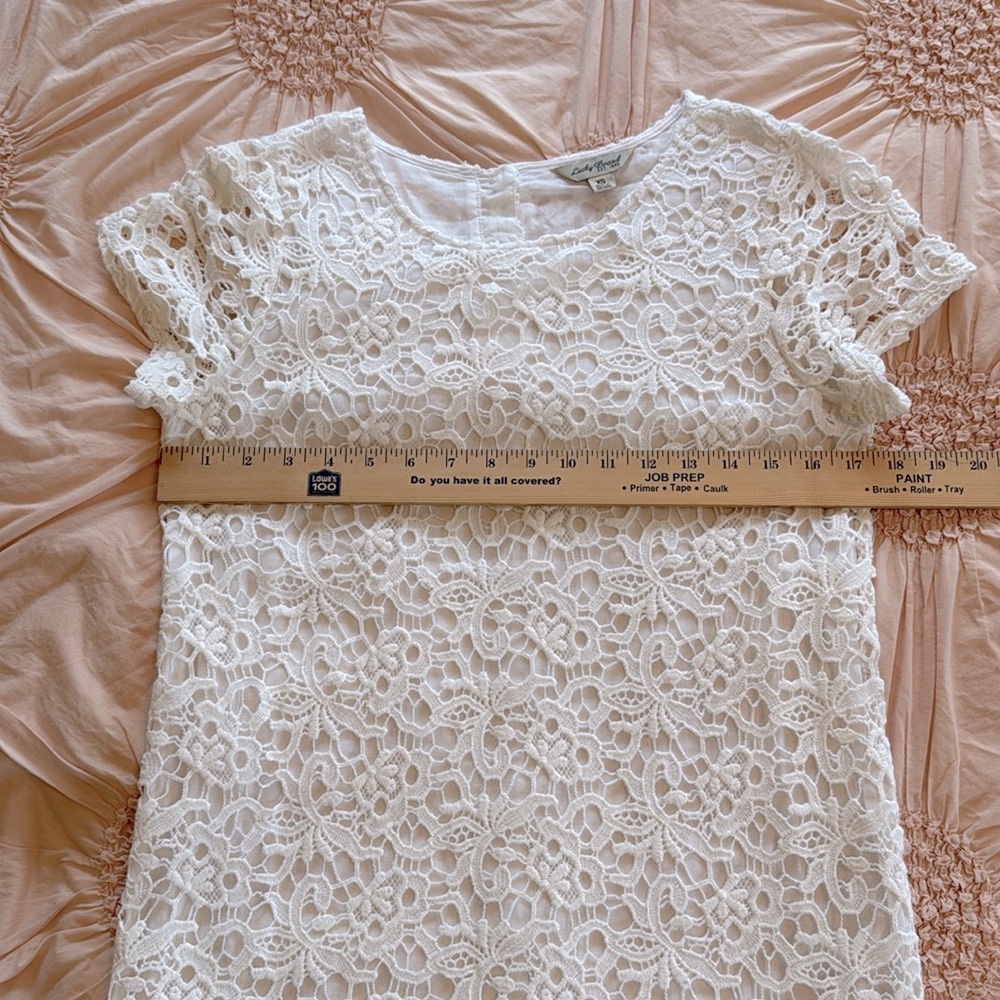 Lucky Brand White Embroidered Dress - Picture 7 of 11